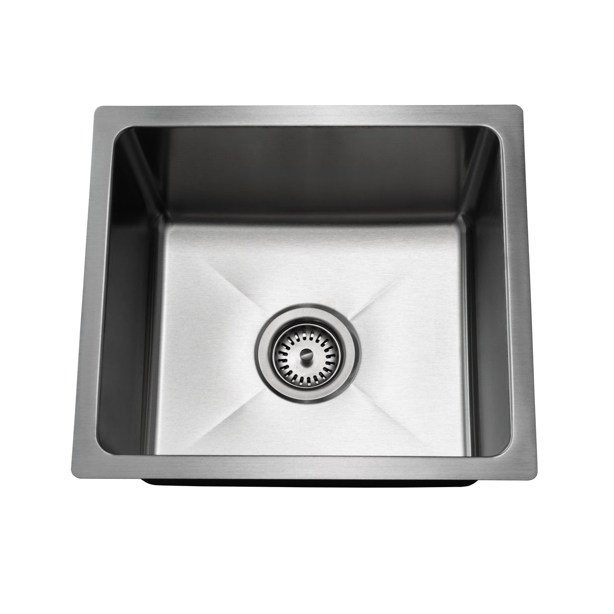 Master Chef- Colmar 16 Gauge Single Bowl Stainless Bar Sink, Radial Corners, 16x18x9 2