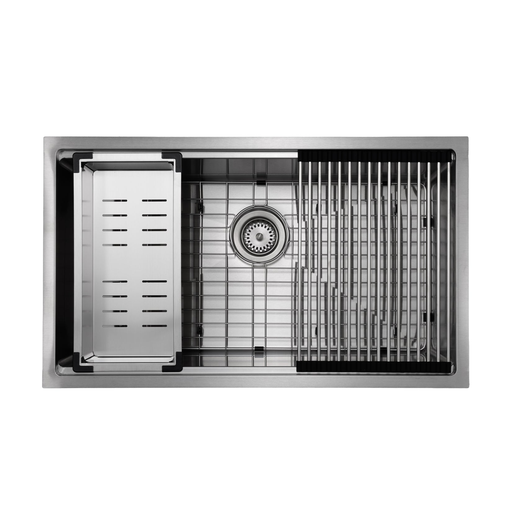 Master Chef-Dax Single Bowl Kitchen Work Station, Radial Corners, Accessories Included, 32x19x10 3