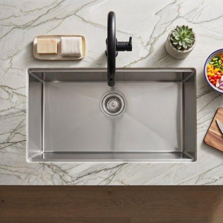 Master Chef-Dax Single Bowl Kitchen Work Station, Radial Corners, Accessories Included, 32x19x10 11