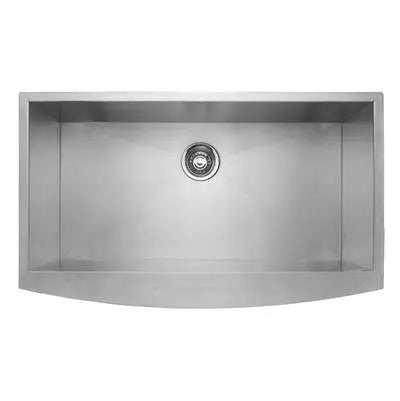 Master Chef - Marseille 36 Bowed Apron Front Stainless Steel Culinary Sink 15 G 36x20x10 Master Chef