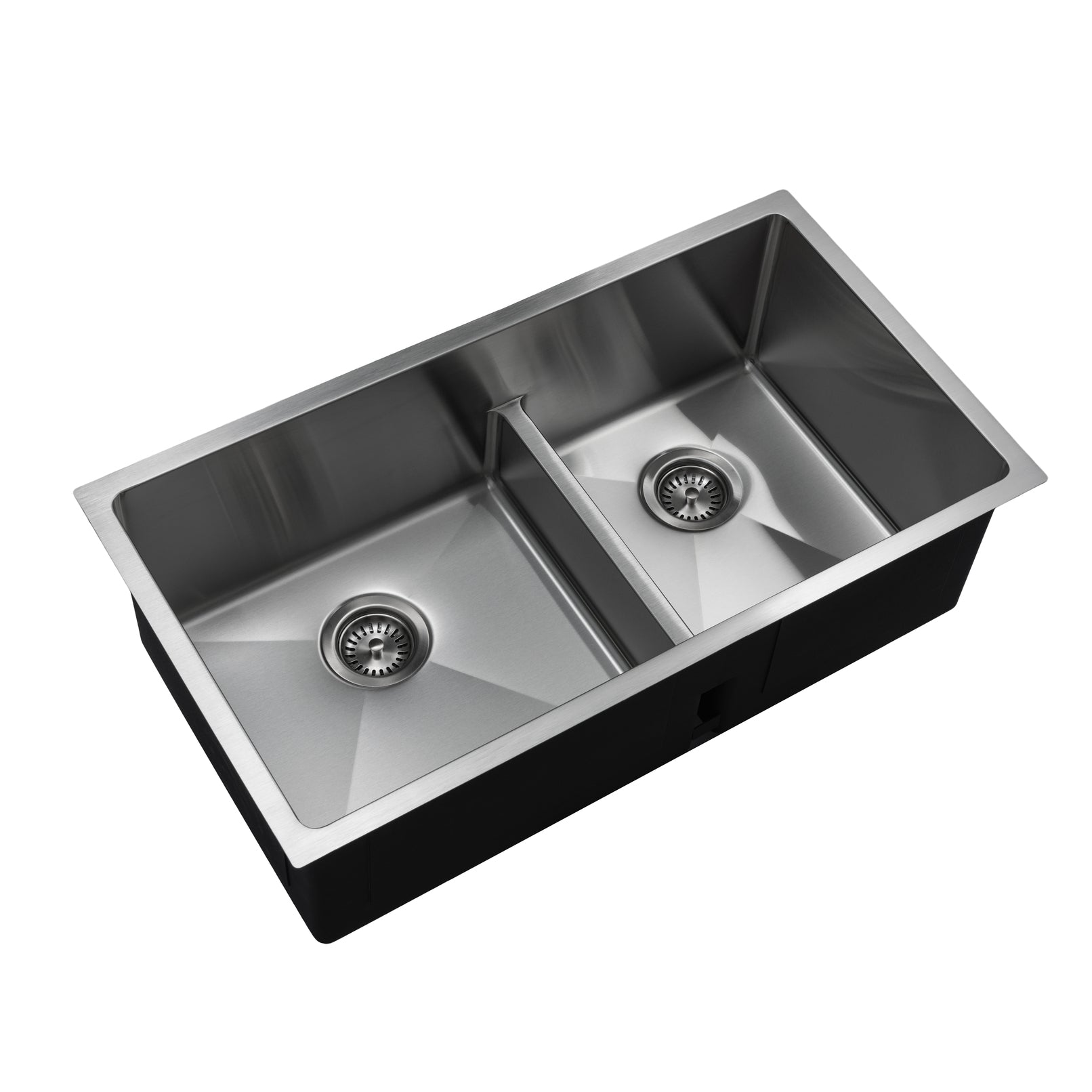 Master Chef - Orleans Half-Divide 15 G Stainless Steel Lower Divider Sink - RADIAL CORNERS 5