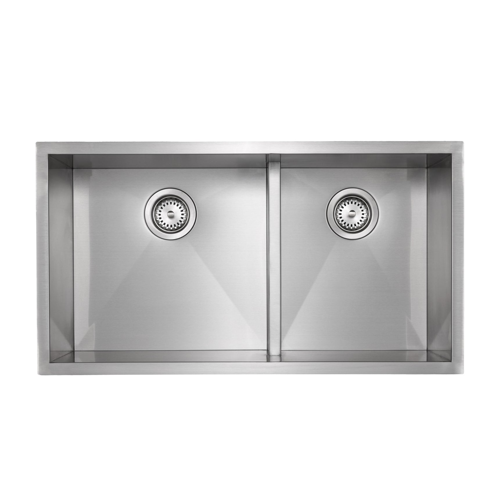  Master Chef - Orleans Half-Divide 15 G Stainless Steel Lower Divider Sink - SQUARE CORNERS 1