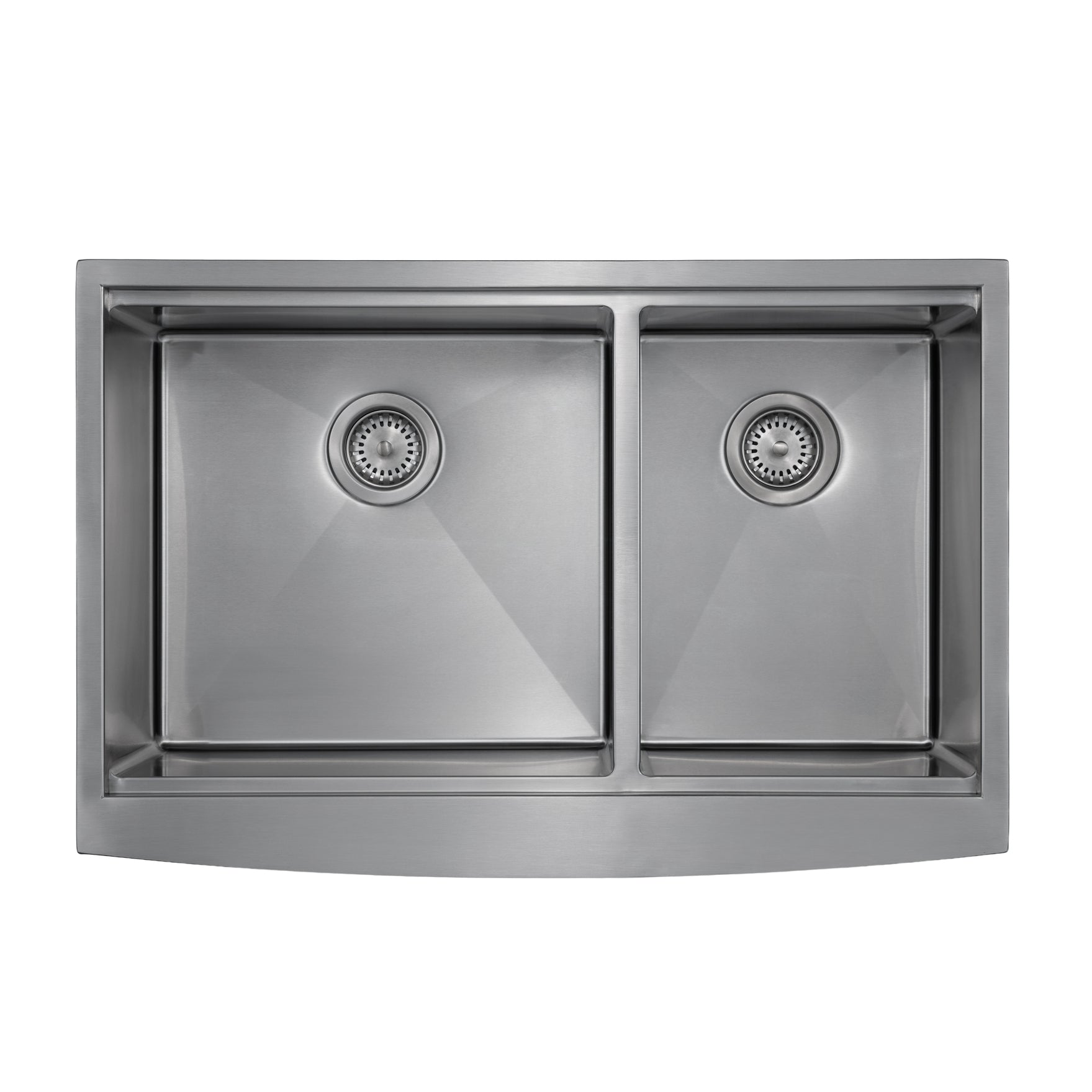 Master Chef-Pisa 33 6040 Flat 6" RETRO Apron Workstation Sink, 33x22x10 1