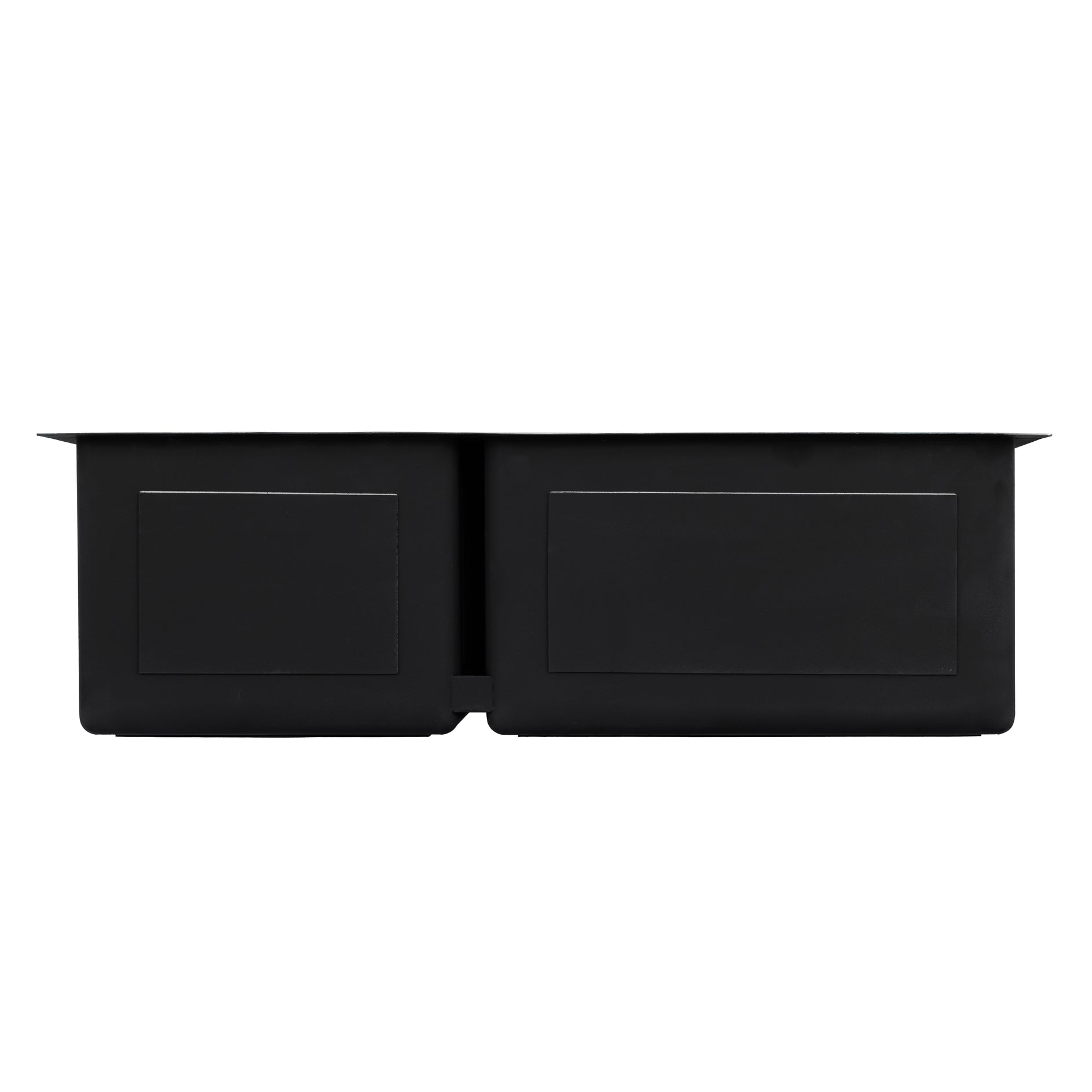 Master Chef- Toulouse Stainless Steel Apron Front Double Bowl 33x21x10 15 G SQUARE NON RADIAL CORNERS 8