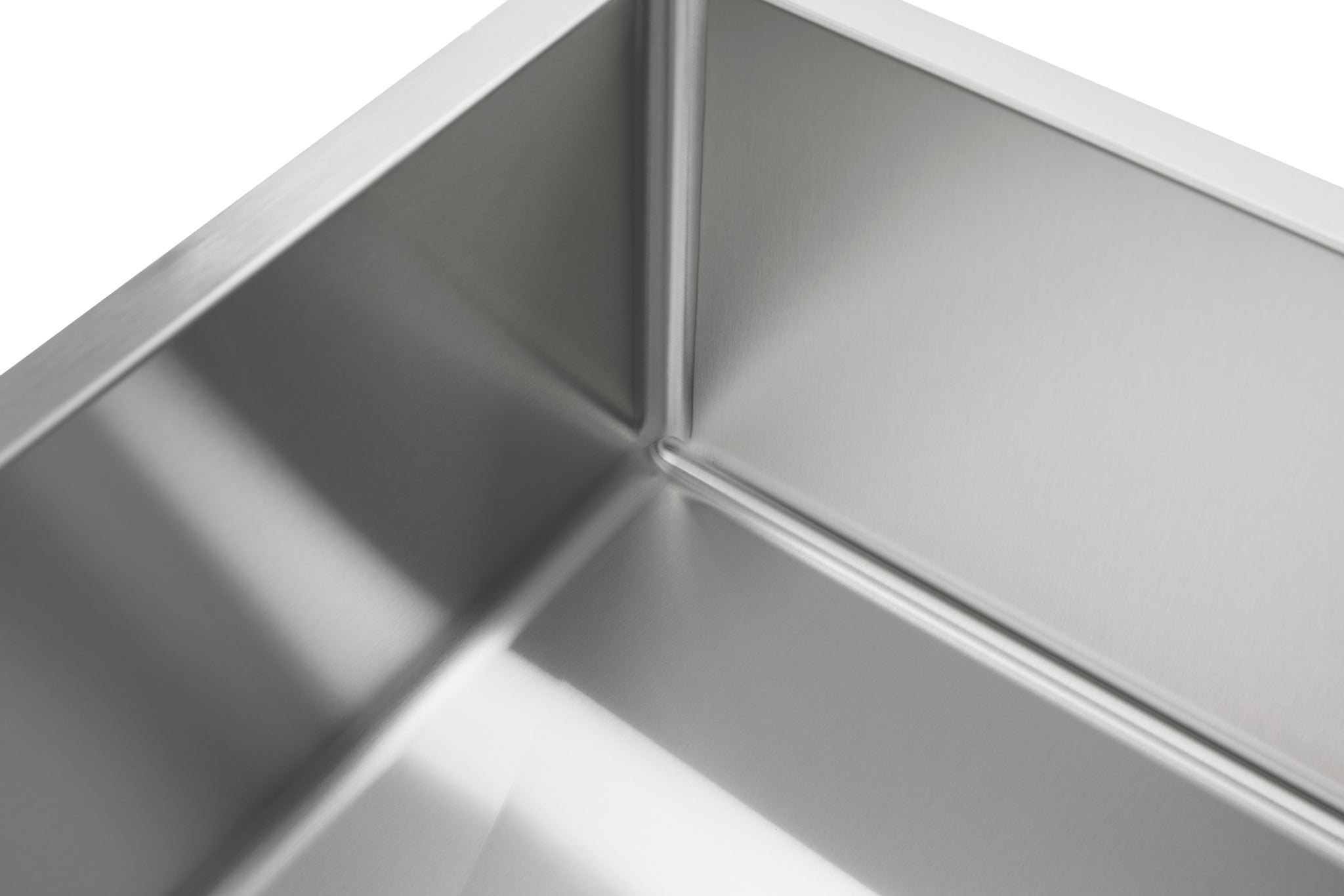 Master Chef- Valence 27 Radial Culinary Style Stainless Steel Kitchen Sink w/Slight Radius 27x18x10 15 G RADIAL CORNERS 2
