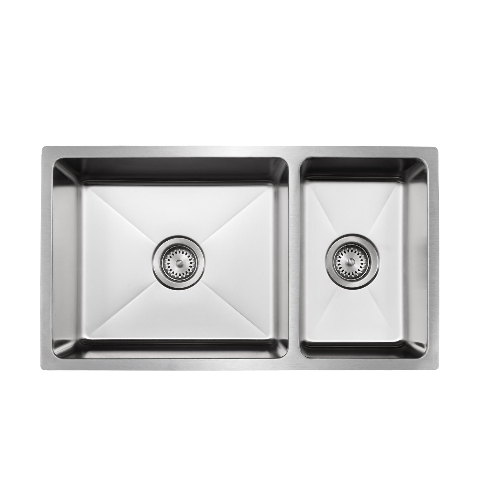Master Chef-Vannes 16 Gauge 6040 Reversible Stainless Kitchen Sink, Radial Corners, 31x18x9/7 1