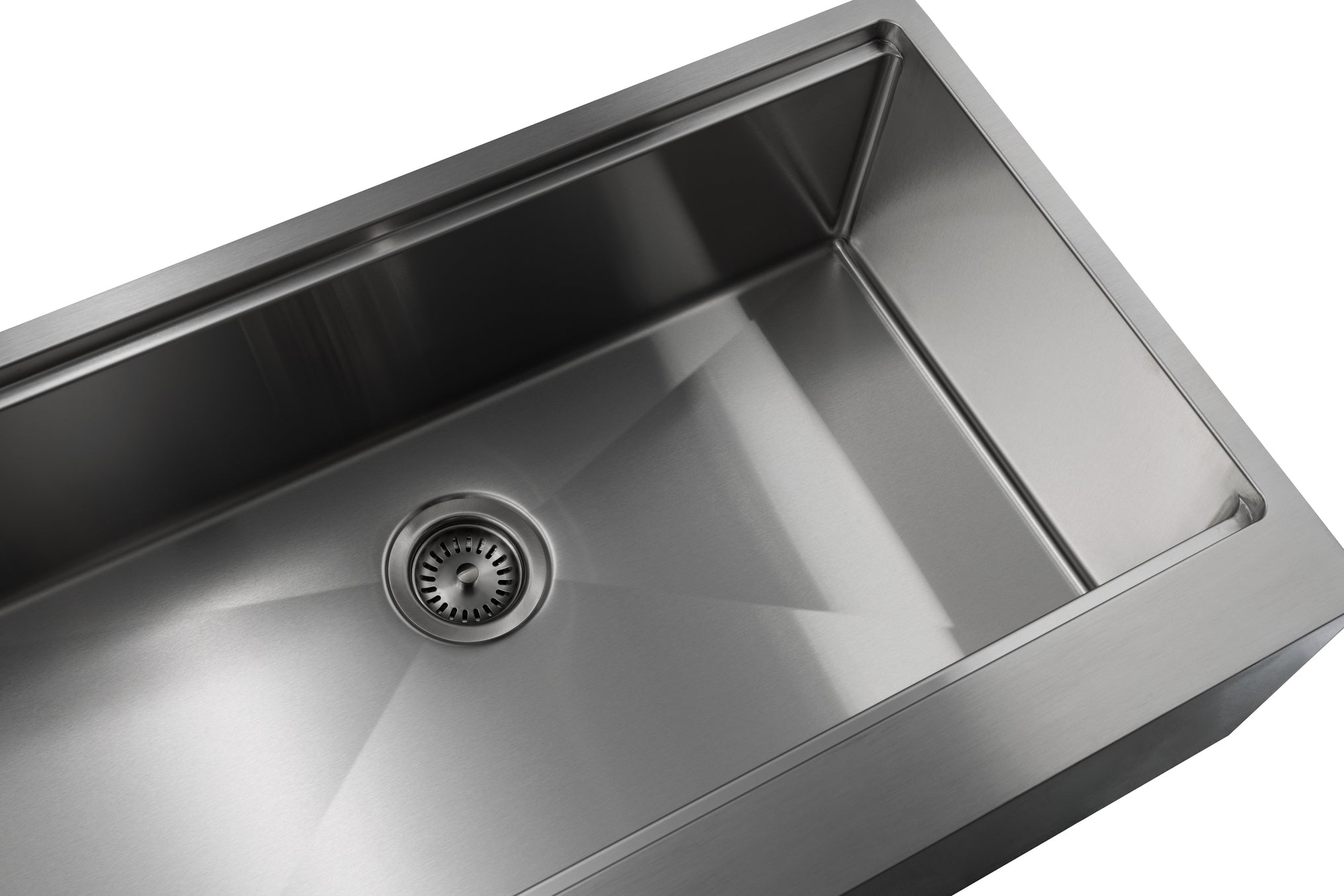 Master Chef-Verona Curved Retro 36 Single Bowl Curved 6" RETRO Apron Workstation Sink, 36x22x10 6