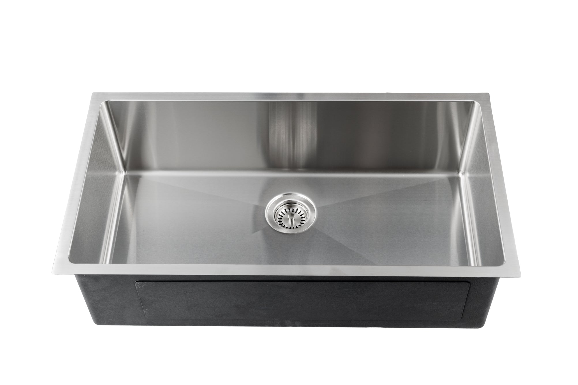 Master Chef - Versailles 32  UM Large Single Bowl Culinary Sink 32x19x10 (15 G) SQUARE 90 DEGREE CORNERS 7