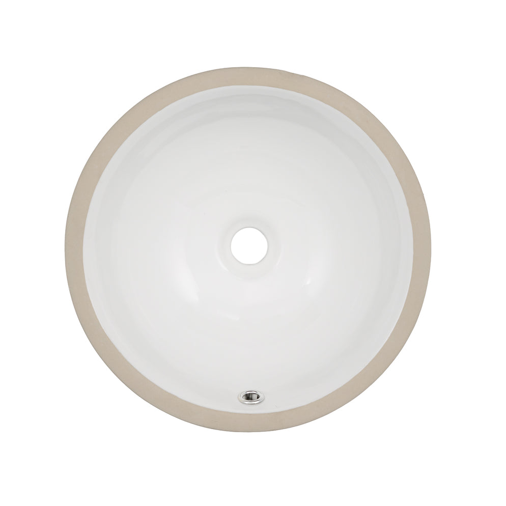 Oasis 157 White UM lavatory basin with 15.75x7.5-inch rectangular ceramic sink, modern bathroom fixture.