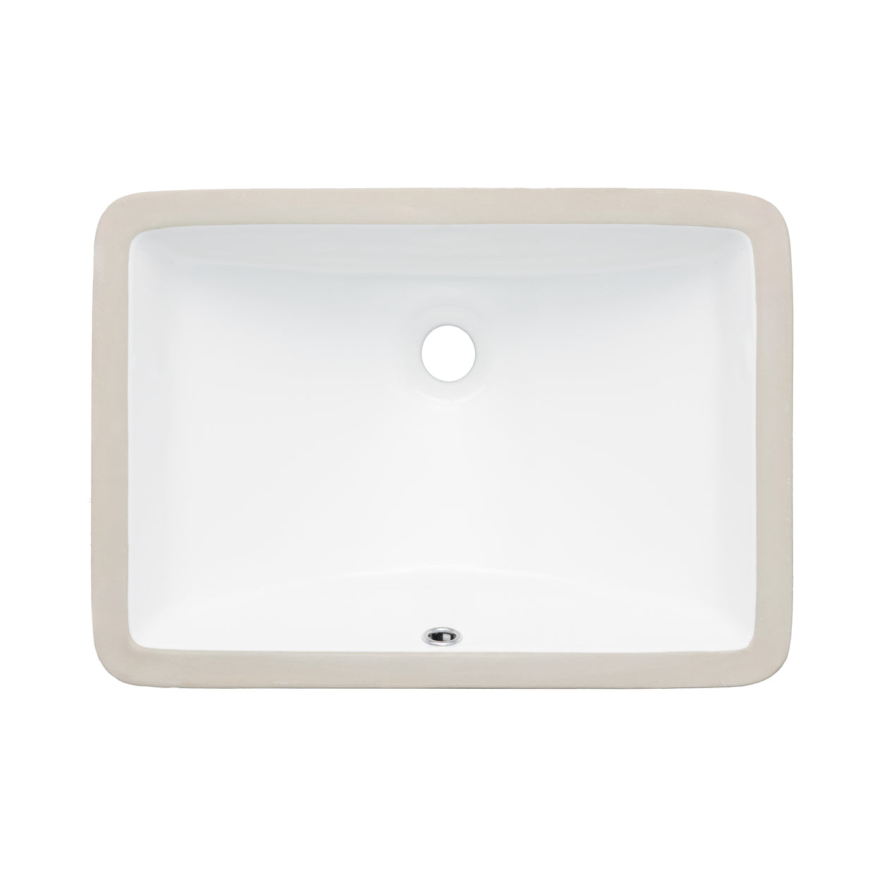 Oasis- Canyon Medium Rectangular lav UM Porcelain Sink White 21x15 1
