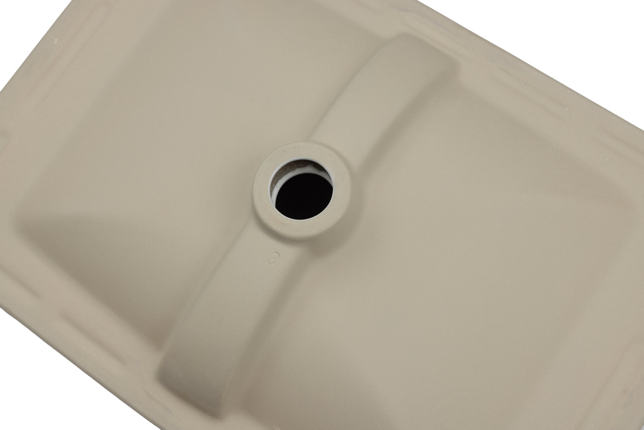 Oasis- Libra Rectangle Semi-recessed vessel w/deep basin &round edges Drop-in/vessel 22-5/8'x6-7/8'x16-1/8'White 8