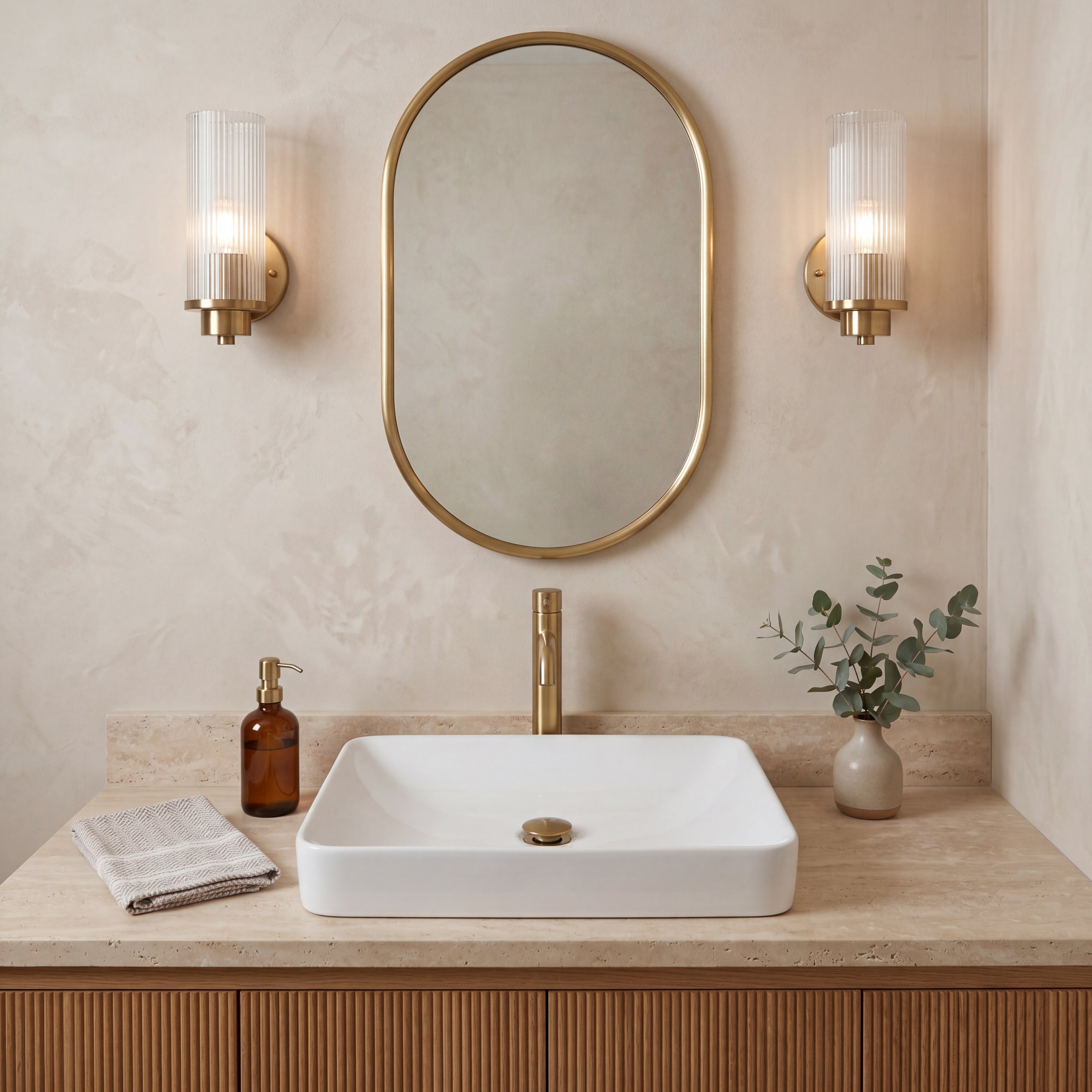 Oasis- Libra Rectangle Semi-recessed vessel w/deep basin &round edges Drop-in/vessel 22-5/8'x6-7/8'x16-1/8'White 9