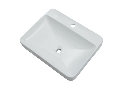 Oasis- Lynx Premium 23.25' x 18.5' x 6.75'One Hole Drop in vesselPorcelain Vessel sink 2