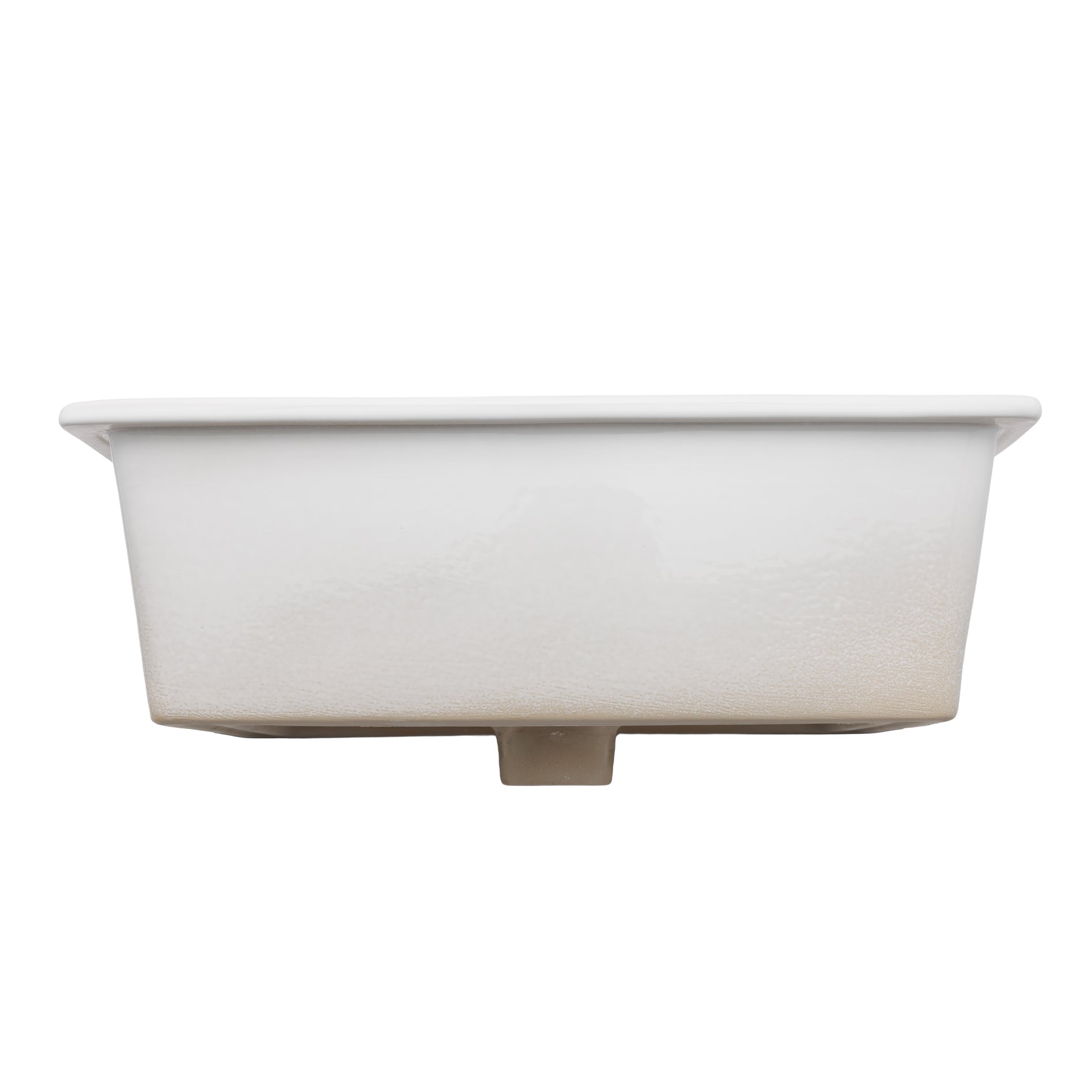 Oasis- Lyra Rectangle Porcelain UM w/decorative traditional design.Glaze White 21 3/4' x 15' x 7 3/8' 8
