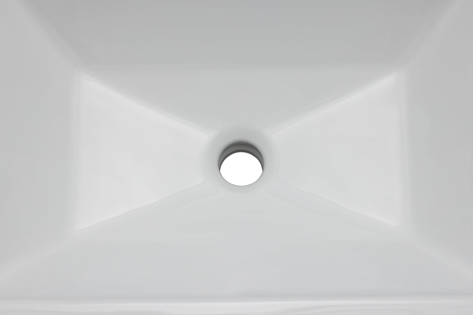 Oasis- Lyra Rectangle Porcelain UM w/decorative traditional design.Glaze White 21 3/4' x 15' x 7 3/8' 4