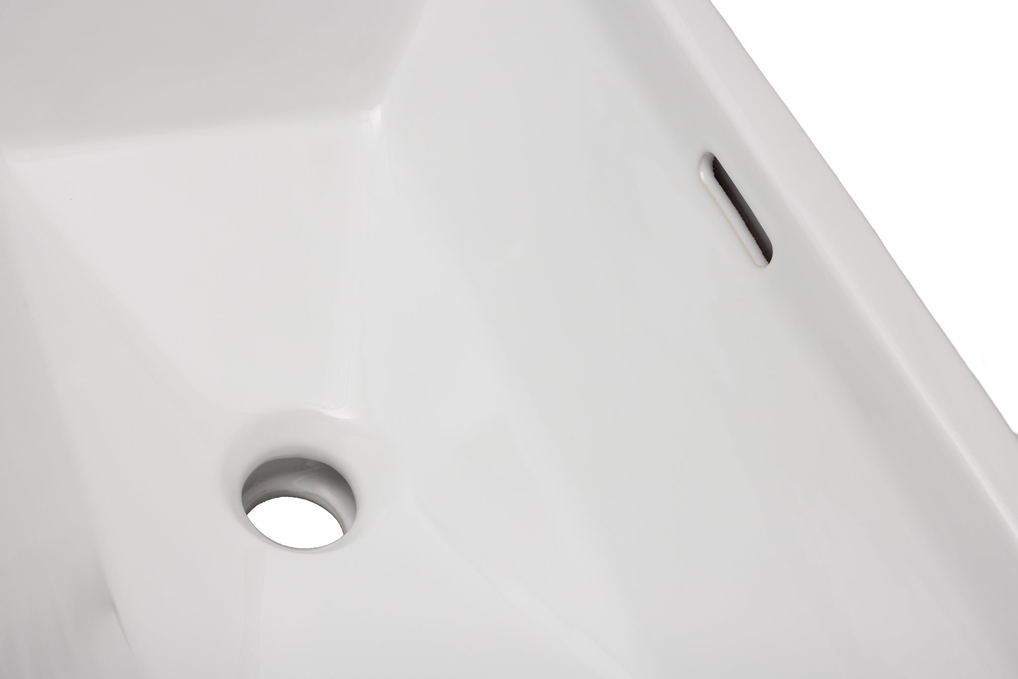 Oasis- Lyra Rectangle Porcelain UM w/decorative traditional design.Glaze White 21 3/4' x 15' x 7 3/8' 5
