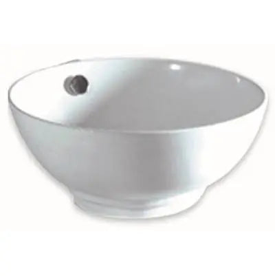Oasis-  Mixing Bowl Flared Round Vitreous China Sink 16' Round & 5' Deep Vessel Oasis