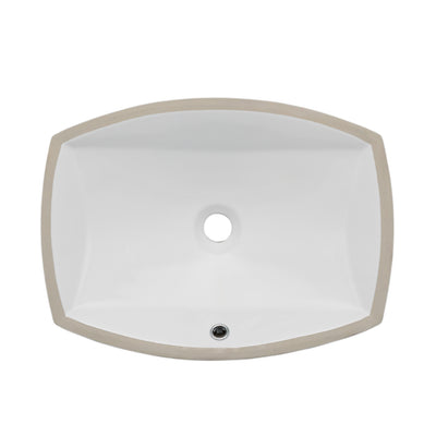 Oasis- Retreat Rectangular White Bathroom UM sink 1