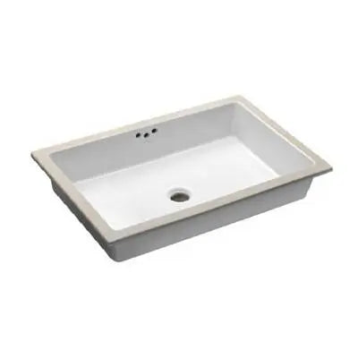 Oasis- Tideway Large UM Rectangular Vitreous China Sink 24x15.5x6.5 OD 21.5x13 ID Oasis 4