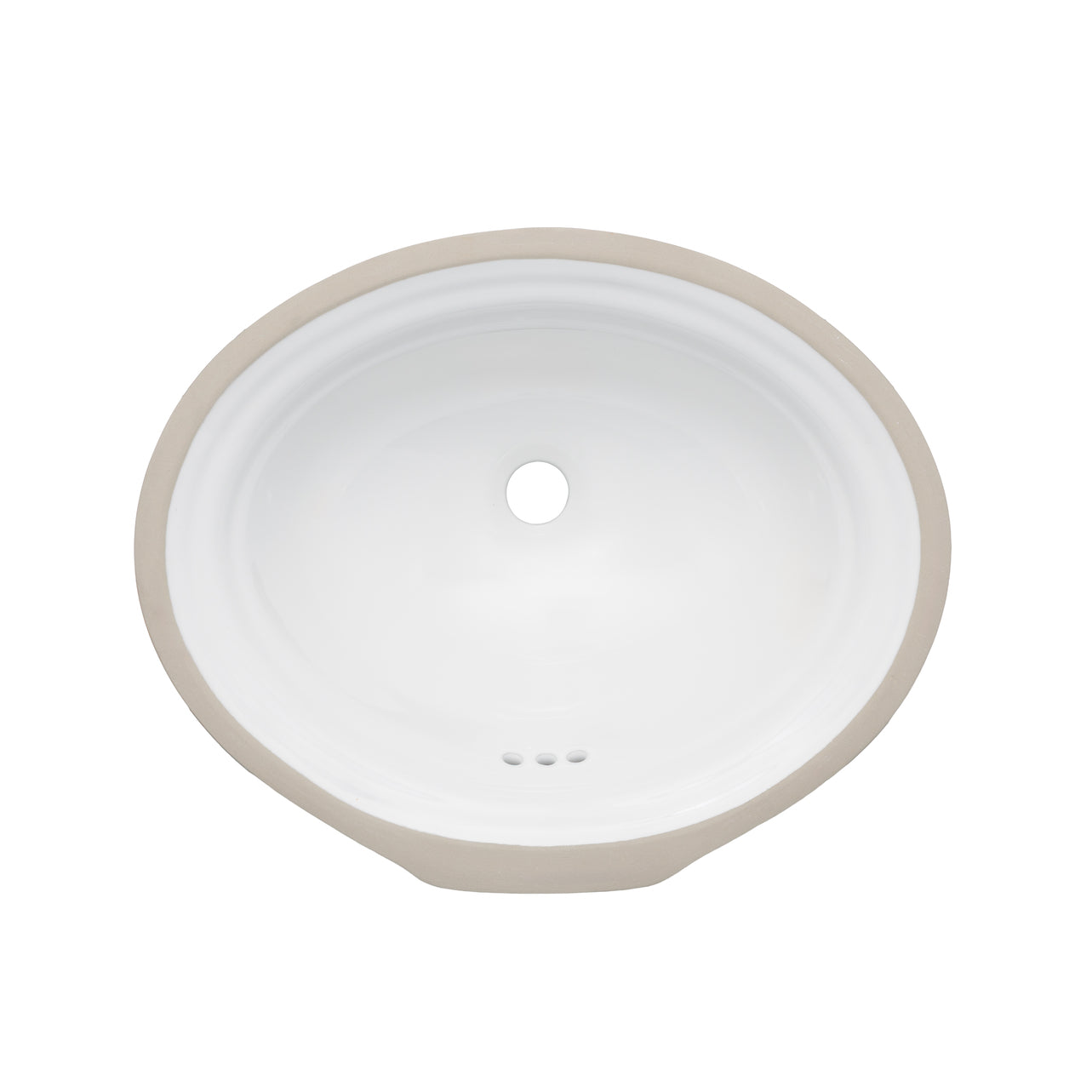 Oasis- Watercourse WH Decorative UM Vitreous China Sink 20x16.25x8 OD 18.25x14.25 ID 1