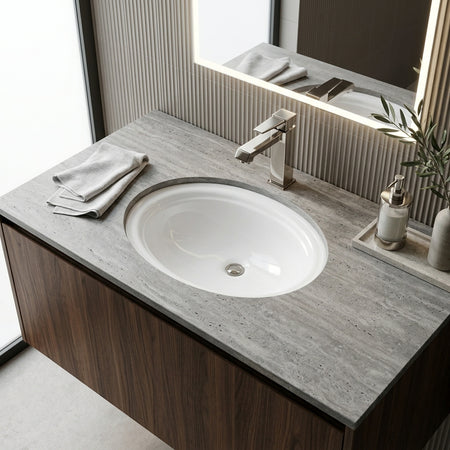 Oasis- Watercourse WH Decorative UM Vitreous China Sink 20x16.25x8 OD 18.25x14.25 ID 5
