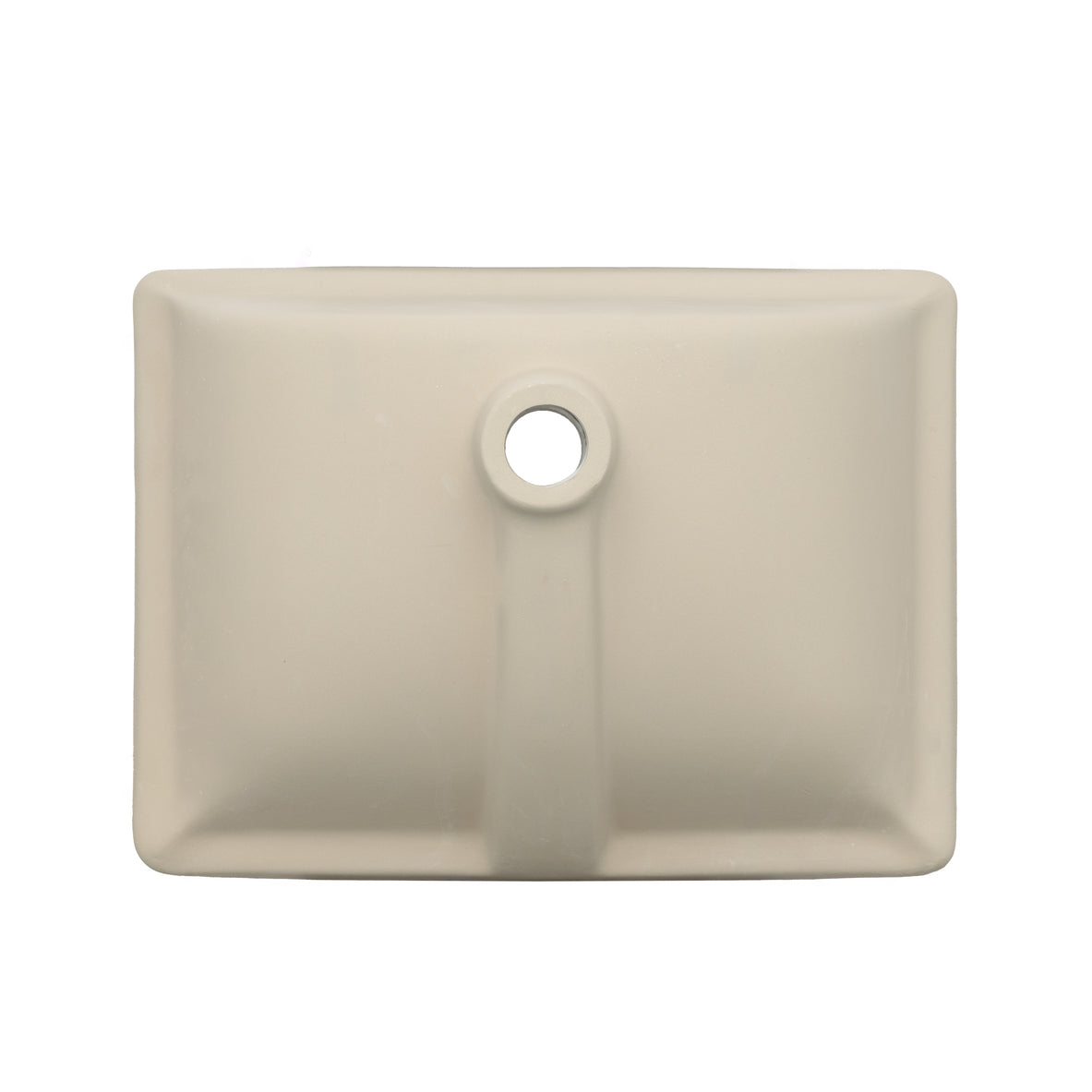 Oasis White Phoenix rectangular vitreous china UM lavatory basin with dimensions 20x15x7.8 inches, installed on a bathroom countertop