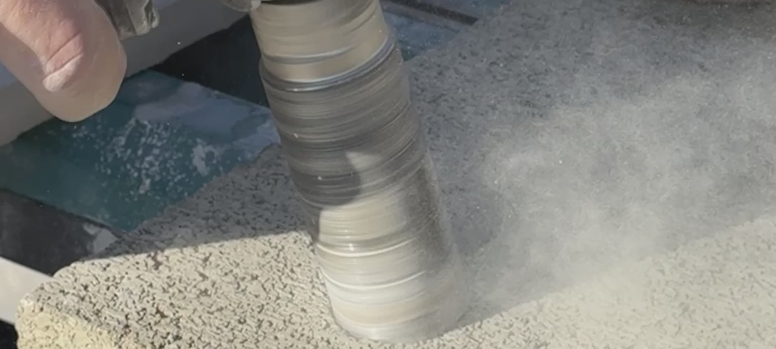 video shows Obsidian Silent Core Bridge Saw Blade