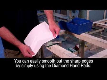 Video shows Alpha Diamond Hand Polishing Pads
