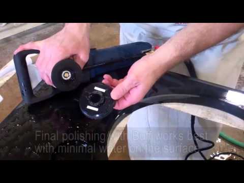 video shows Alpha Tools Turboshine 3" Rigid Polishing Pads & Grinding Wheels