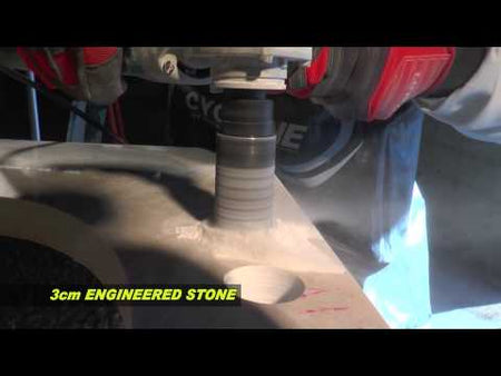 video shows Cyclone Inside/Outside Diamond Dry Core Bit