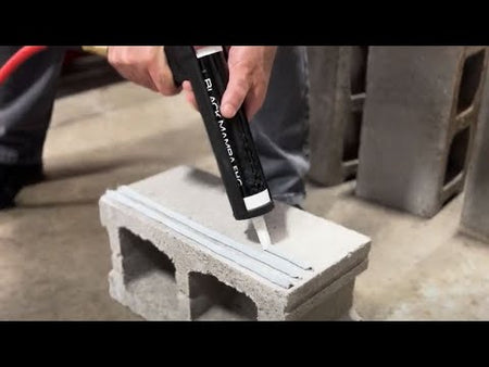 video shows MPI-White-MS60 Black Mamba FHG High Tack – Superfast Mono Component Polymer Sealant Cartridge