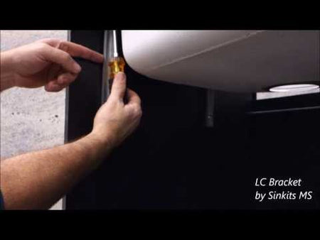 video shows Sinkits -Low Clearance Brackets