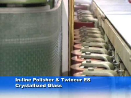 video shows Alpha Twincur ES Diamond Polishing Pads 