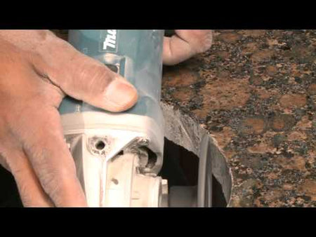 video shows Diamax 4in V1 Grinder/Cutter 30/40 Grit to 5in 100/120 Grit