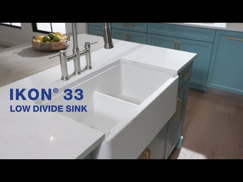 IKON 33 LOW DIVIDE Kitchen Sink | BLANCO