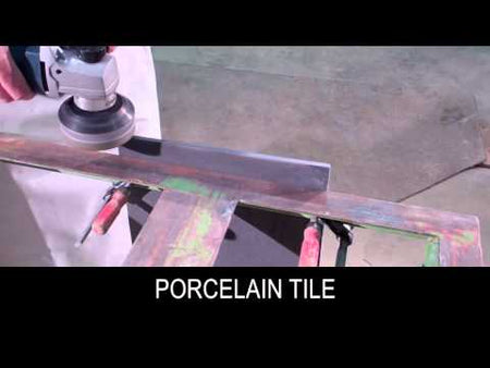 video shows Alpha PVA Quick Change Polishing Pads 4" 5/8"-11 – #40–#600 Grit & Kit