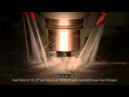 video shows Cyclone Seven Segment Finger Bit by Diamax Industries