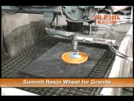 video shows Alpha Tools Summit Resin Polishing Pads 