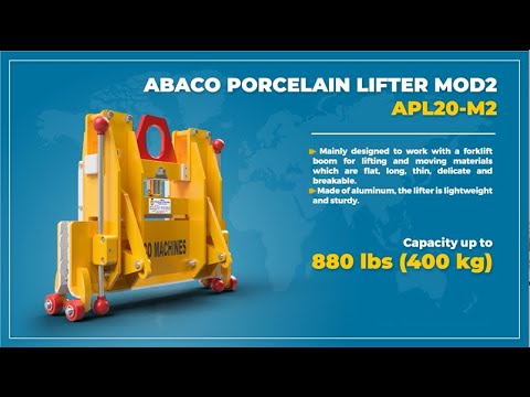 video shows ABACO MULTI MATERIAL LIFTER AUTOMATIC – APL20-M2