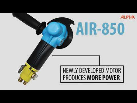 video shows Alpha Tools AIR-850 Pneumatic Polisher 5/8"-11