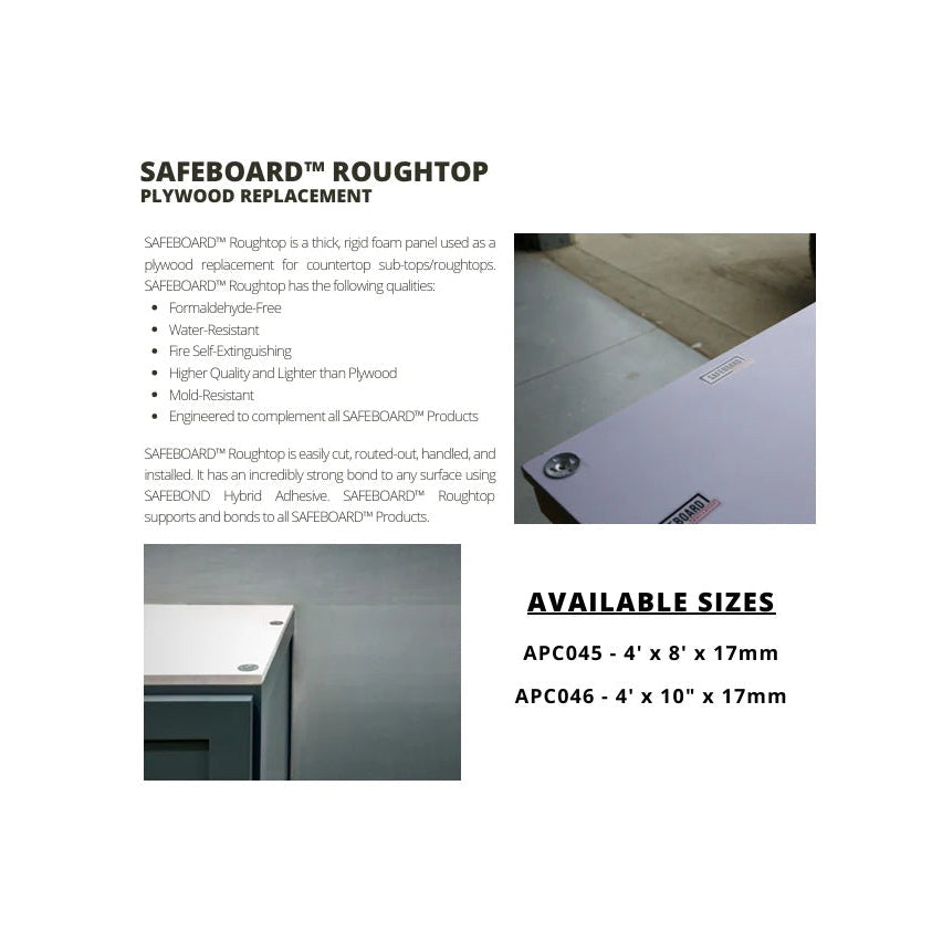 Safeboard-Roughtop Foam 4'x8'x17mm