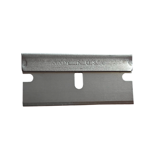 Box of 100 Tenax #9 razor blades with sharp, precision blades for accurate shaving and trimming.