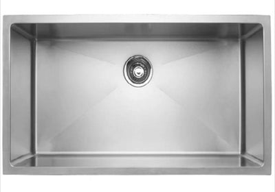 Master Chef- Valence 27 Radial Culinary Style Stainless Steel Kitchen Sink w/Slight Radius 27x18x10 15
