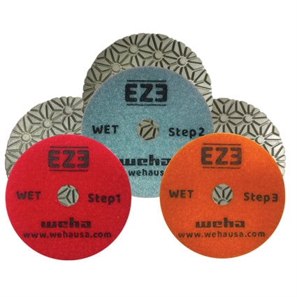 Weha 4-inch 3-step EZ3 pipe reamer tool with ergonomic handle for smooth pipe threading and cleaning.