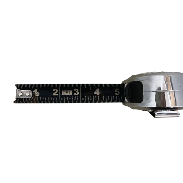 Weha 16ft stainless steel waterproof tape measure with 1-inch wide blade, shown extended with measurement markings visible.