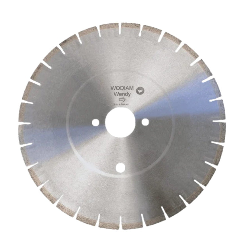 Wodium Wendy S 14-inch saw blade with sharp teeth, designed for precise cutting on woodworking and construction projects.