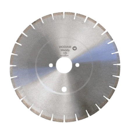 Wodium Wendy S 14-inch saw blade with sharp teeth, designed for precise cutting on woodworking and construction projects.