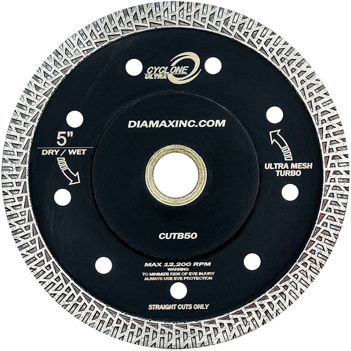 Diamax-4" Cyclone Ultra Mesh Turbo Blade 1.3t x 10w x 7/8"-20mm-5/8"