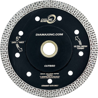 Diamax-4" Cyclone Ultra Mesh Turbo Blade 1.3t x 10w x 7/8"-20mm-5/8"