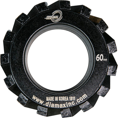 Diamax-CNC Z-Wheel x 35mm bore, 60mm O.D x 45mm High x 15 Seg